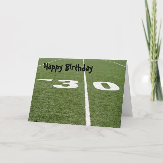 Football veld 30 kaart (Voorkant)