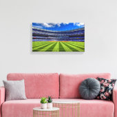 Football veld canvas afdruk (Insitu (Woonkamer))