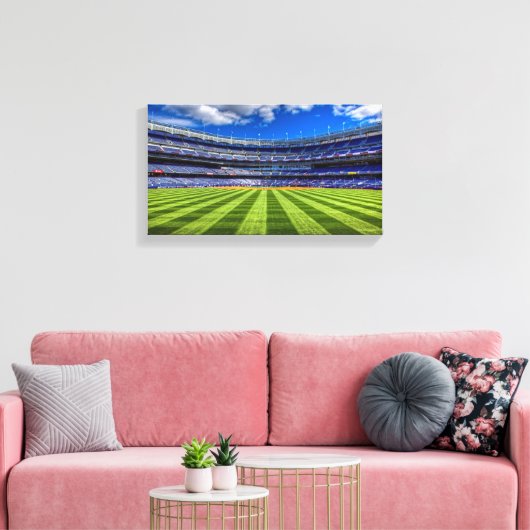Football veld canvas afdruk (Insitu (Woonkamer))