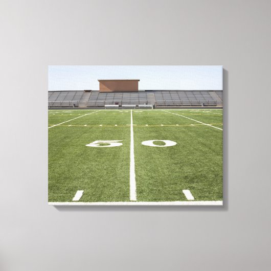 Football veld en stadion canvas afdruk (Voorkant)