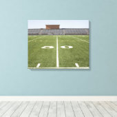 Football veld en stadion canvas afdruk (Insitu (Houten vloer))