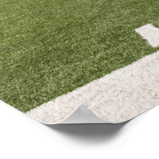 Football veld en stadion poster (Hoek)