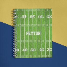 Football veld gepersonaliseerd Notitieboek