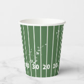 Football veld papieren bekers (Achterkant)