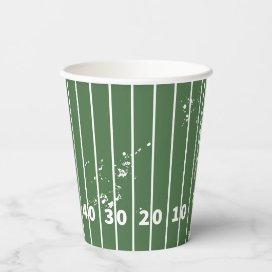 Football veld papieren bekers (Achterkant)
