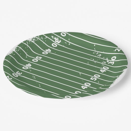 Football veld papieren bordje (Gekanteld)