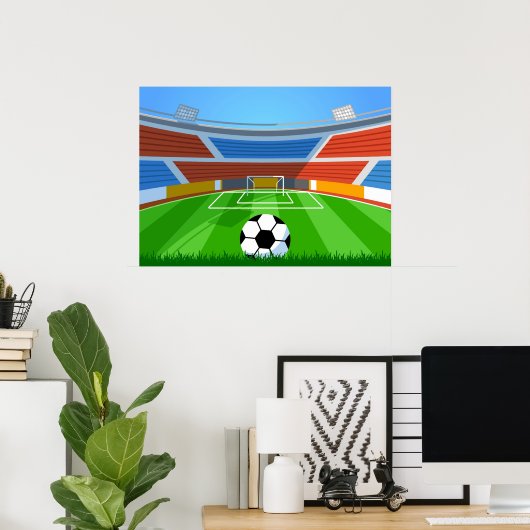 Football veld poster (Thuiskantoor)