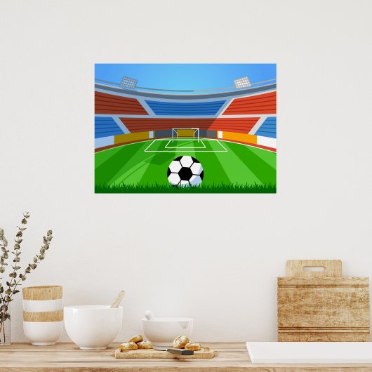 Football veld poster (Keuken)
