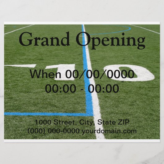 Football veld Tien Flyer (Voorkant)