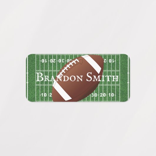 Football Veldbalknaamlabels Labels (Design 2)