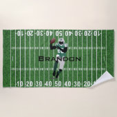 Football Veldhanddoek Strandlaken (Voorkant)