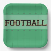 Football veldkampioenschap vierkant papieren bordje (Voorkant)