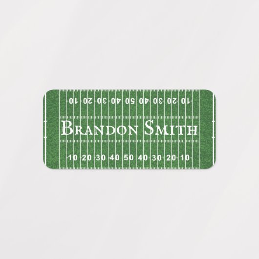 Football Veldnaamlabels Labels (Design 1)