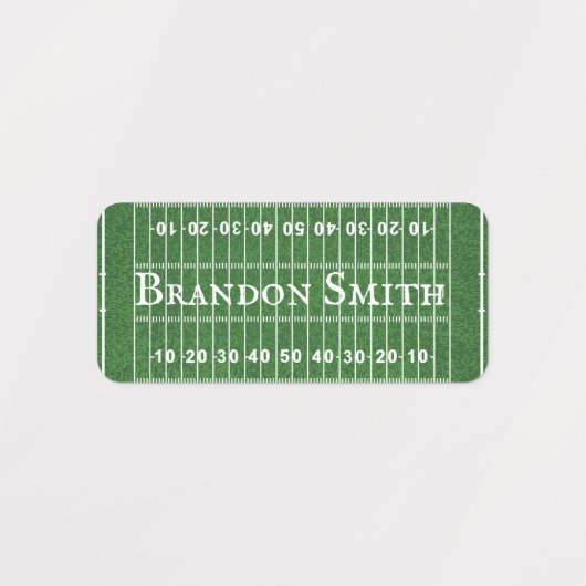 Football Veldnaamlabels Labels (Design 2)