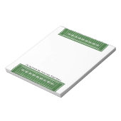Football Veldontwerp Notitieblok (Linkerzijde)