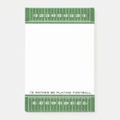 Football Veldontwerp Post-it® Notes (Voorkant)