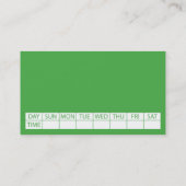 Football Veldspeeldatum kaart Contactkaartje (Achterkant)