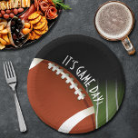 Football Veldspeldag Papieren Bordje<br><div class="desc">papieren borden in 2 indelingen - 9 inch,  inwendig en 7 inch Snack zijn voorzien van een football op tuinlijnen voor footballs en de woorden "Het is Spelddag!" Punten in onze winkel koppelen.</div>