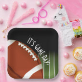 Football Veldspeldag vierkant Papieren Bordje (Feest)