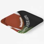 Football Veldverjaardag Papieren Bordje (Gebogen)