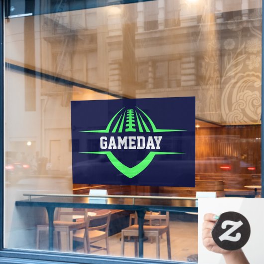 Football Venster vastklikken Raamsticker (Cafe Raam)