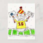 Football Ventilator Kat Briefkaart (Voorkant)