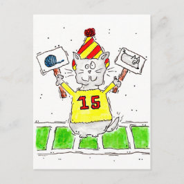 Football Ventilator Kat Briefkaart