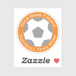 Football Ventilator met teamnaam op een Sticker