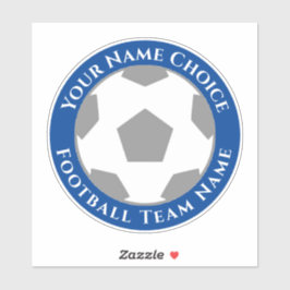 Football ventilator op maat van teamnaam laptop sticker
