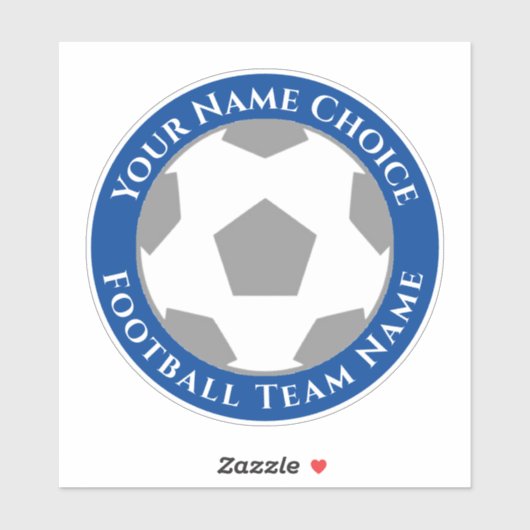 Football ventilator op maat van teamnaam laptop sticker (Vel)
