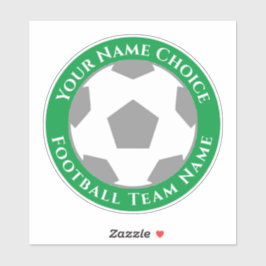 Football ventilator op maat van teamnaam laptop sticker