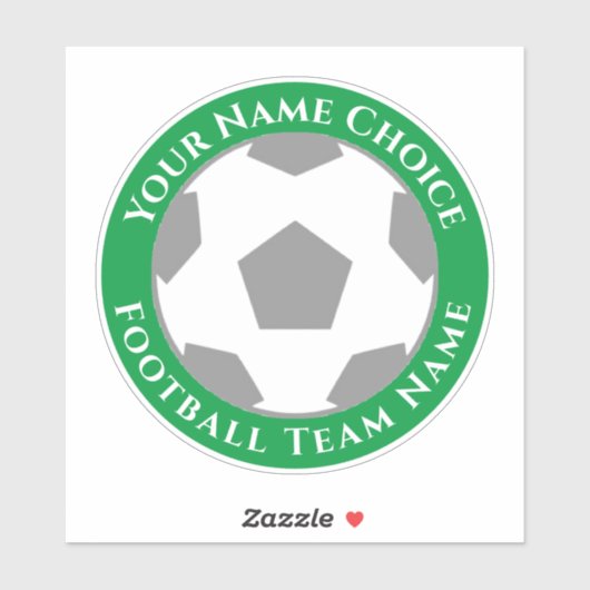 Football ventilator op maat van teamnaam laptop sticker (Vel)