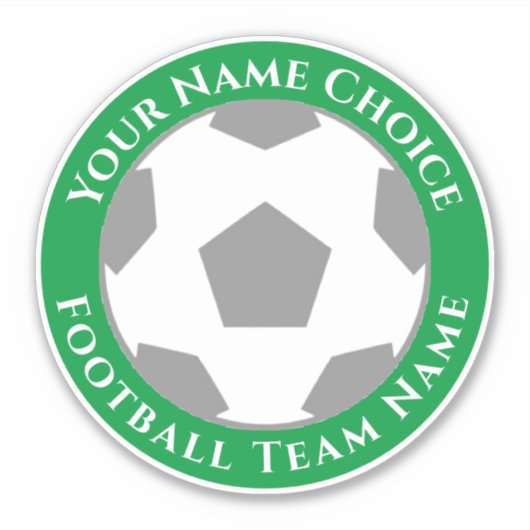 Football ventilator op maat van teamnaam laptop sticker (Voorkant)