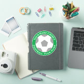 Football ventilator op maat van teamnaam laptop sticker (iPad Cover)