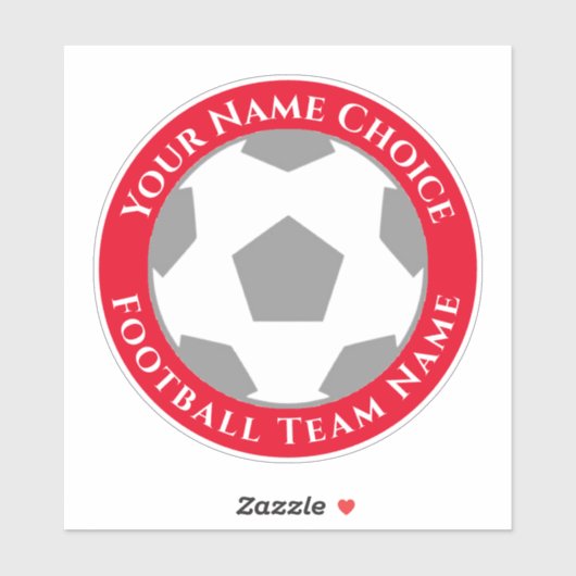 Football ventilator op maat van teamnaam laptop sticker (Vel)