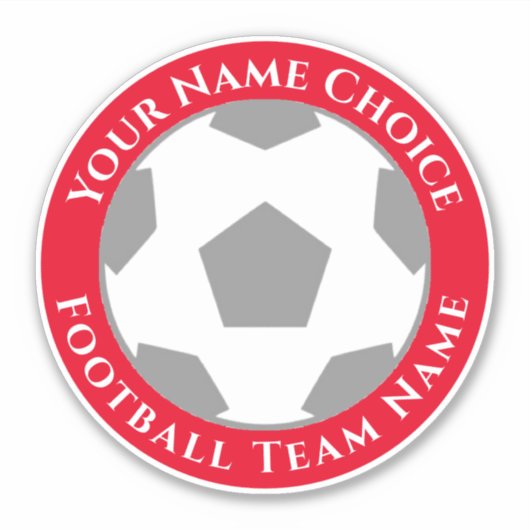 Football ventilator op maat van teamnaam laptop sticker (Voorkant)