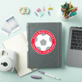 Football ventilator op maat van teamnaam laptop sticker (iPad Cover)