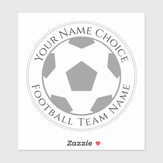 Football ventilator op maat van teamnaam laptop sticker (Vel)