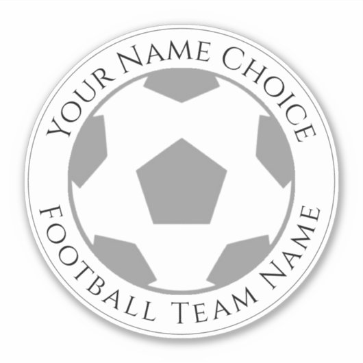 Football ventilator op maat van teamnaam laptop sticker (Voorkant)
