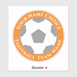 Football ventilator op maat van teamnaam laptop sticker