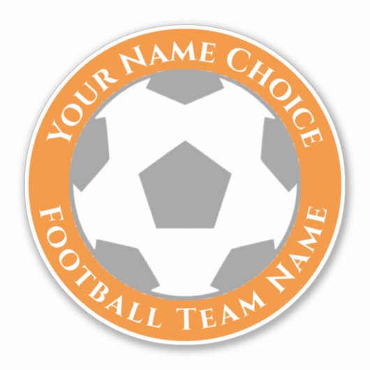 Football ventilator op maat van teamnaam laptop sticker (Voorkant)