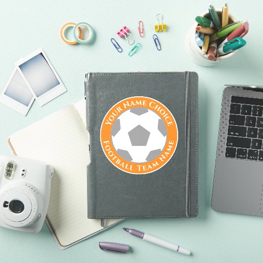 Football ventilator op maat van teamnaam laptop sticker (iPad Cover)