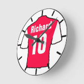 Football Ventilator Shirt aan Personaliseren. Ronde Klok (Hoek)