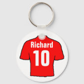 Football Ventilator Shirt aan Personaliseren. Sleutelhanger (Achterkant)
