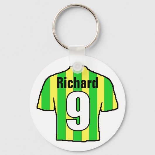 Football Ventilator Shirt aan Personaliseren. Sleutelhanger (Voorkant)