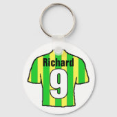 Football Ventilator Shirt aan Personaliseren. Sleutelhanger (Achterkant)