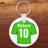 Football Ventilator Shirt aan Personaliseren. Sleutelhanger (Achterkant)