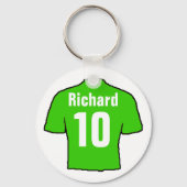 Football Ventilator Shirt aan Personaliseren. Sleutelhanger (Achterkant)