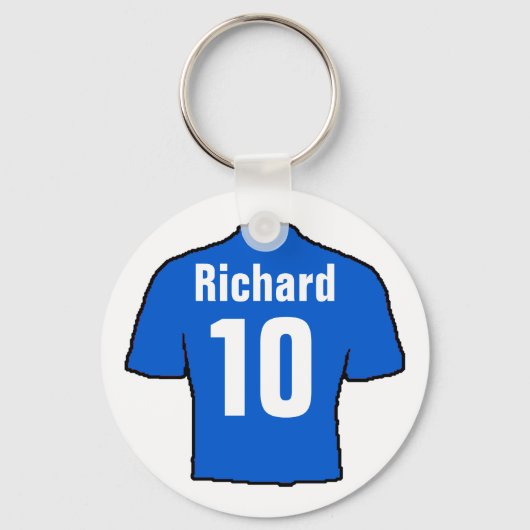 Football Ventilator Shirt aan Personaliseren. Sleutelhanger (Voorkant)