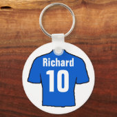 Football Ventilator Shirt aan Personaliseren. Sleutelhanger (Voorkant)